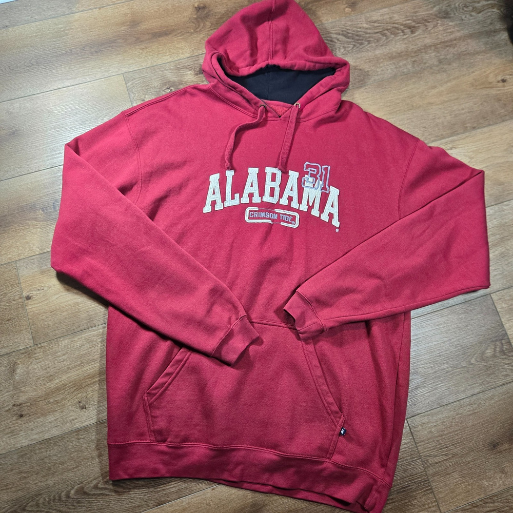 Alabama Crimson Tide Hoodie Mens XXL J America Stitched NCAA Football Fan